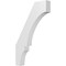 Ekena Millwork 3 1/2-in. W x 20-in. D x 32-in. H Balboa Architectural Grade PVC Knee Brace BRCP035X20X32BOA - alternate 1